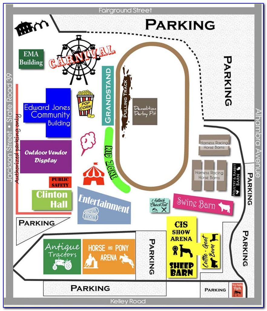 Indiana State Fairgrounds Parking Map