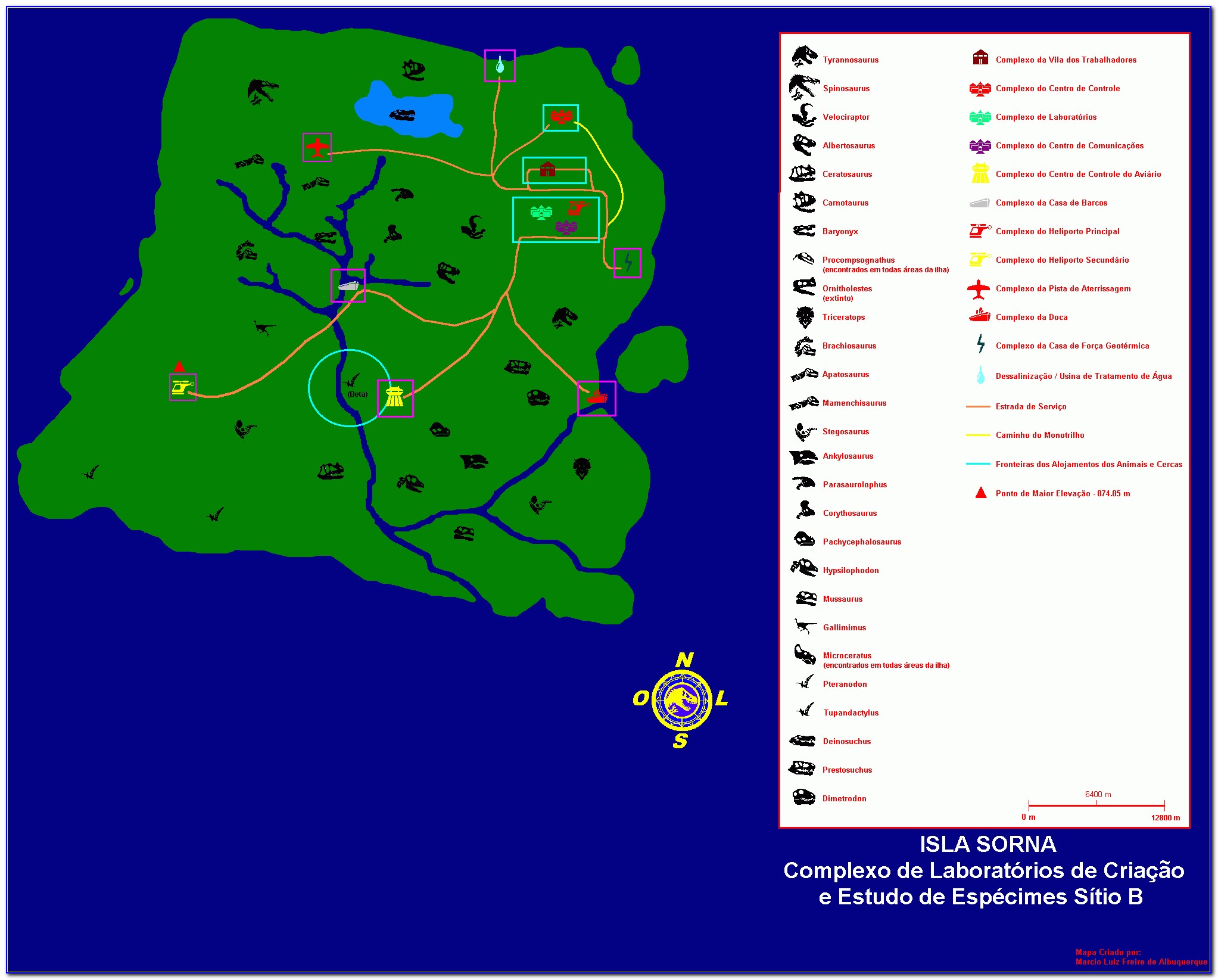 Isla Sorna Map Minecraft