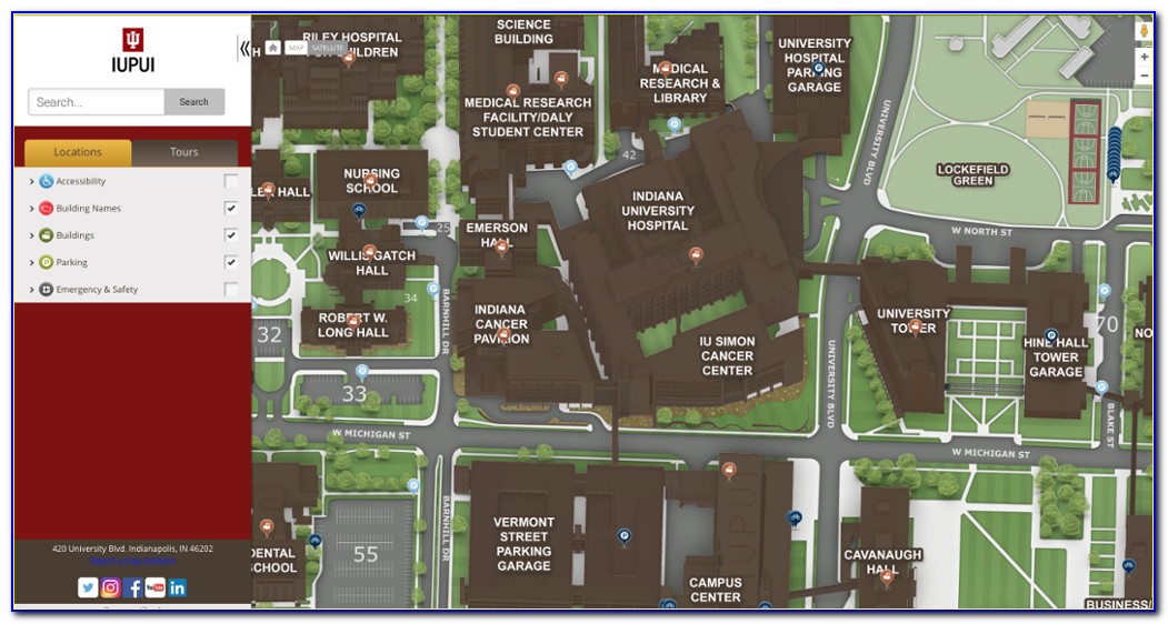 Iupui Campus Map Building Codes