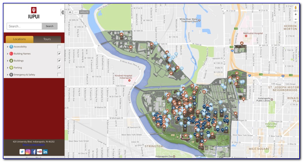 Iupui Interactive Campus Map