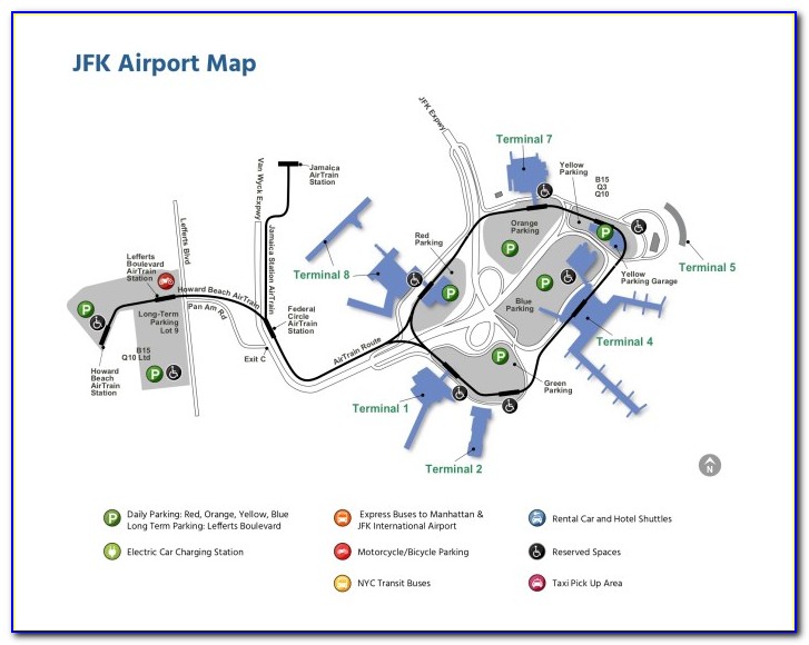 Jfk Terminal 7 Parking Map