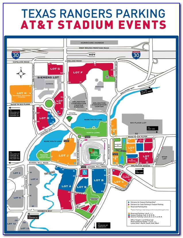 Jones At&t Stadium Parking Map