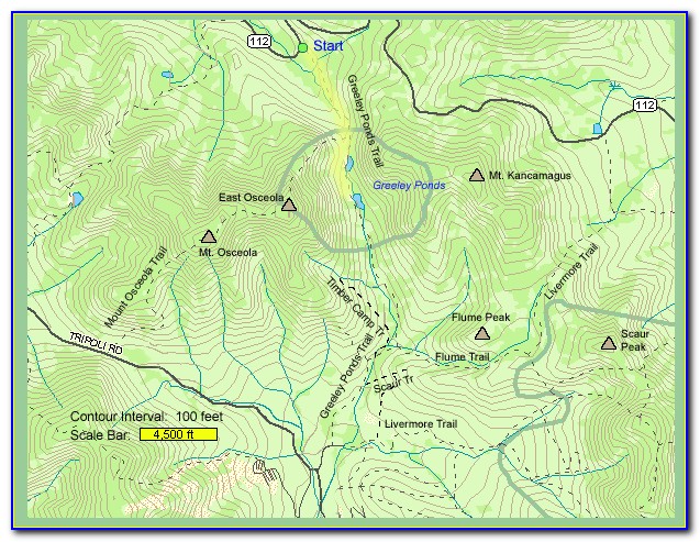 Kancamagus Highway Trail Map