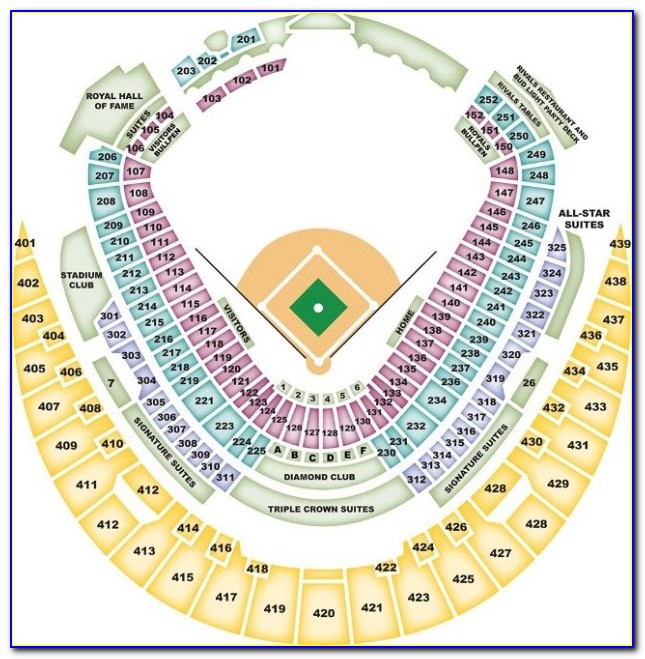 Kauffman Stadium Seating Chart With Rows