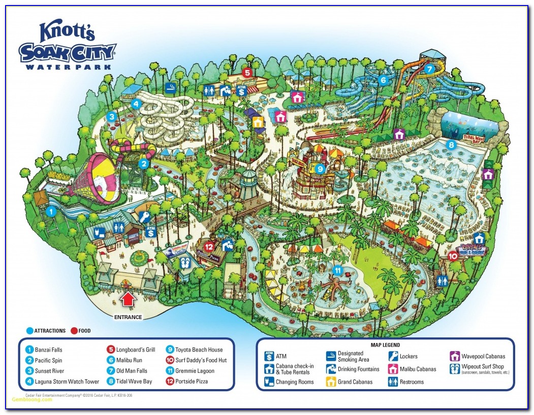 Knott's Berry Farm Map 1999