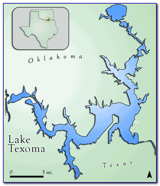 Lake Texoma Hunting Map