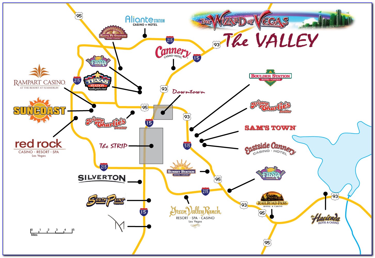 Laughlin Hotels On The River Map