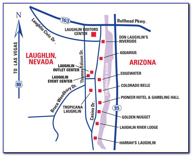 Laughlin Strip Hotels Map
