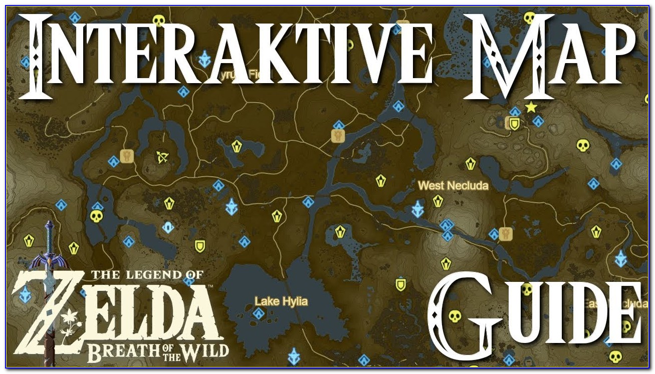 Legend Of Zelda Breath Of The Wild Interactive Map
