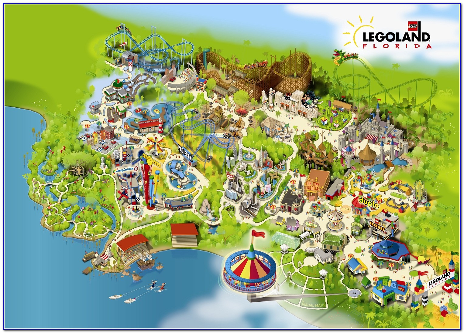 Legoland Florida Map 2021