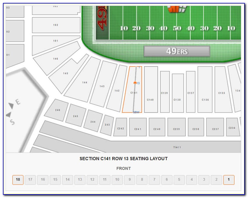 Levi's Stadium Seat Layout