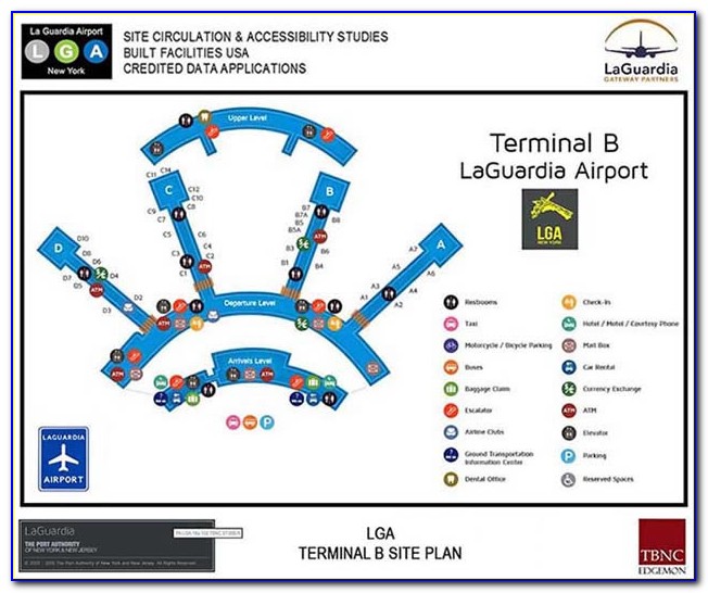 Lga Terminal B Restaurant Map