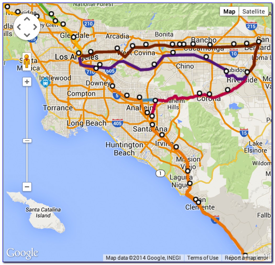 Los Angeles Metrolink Map