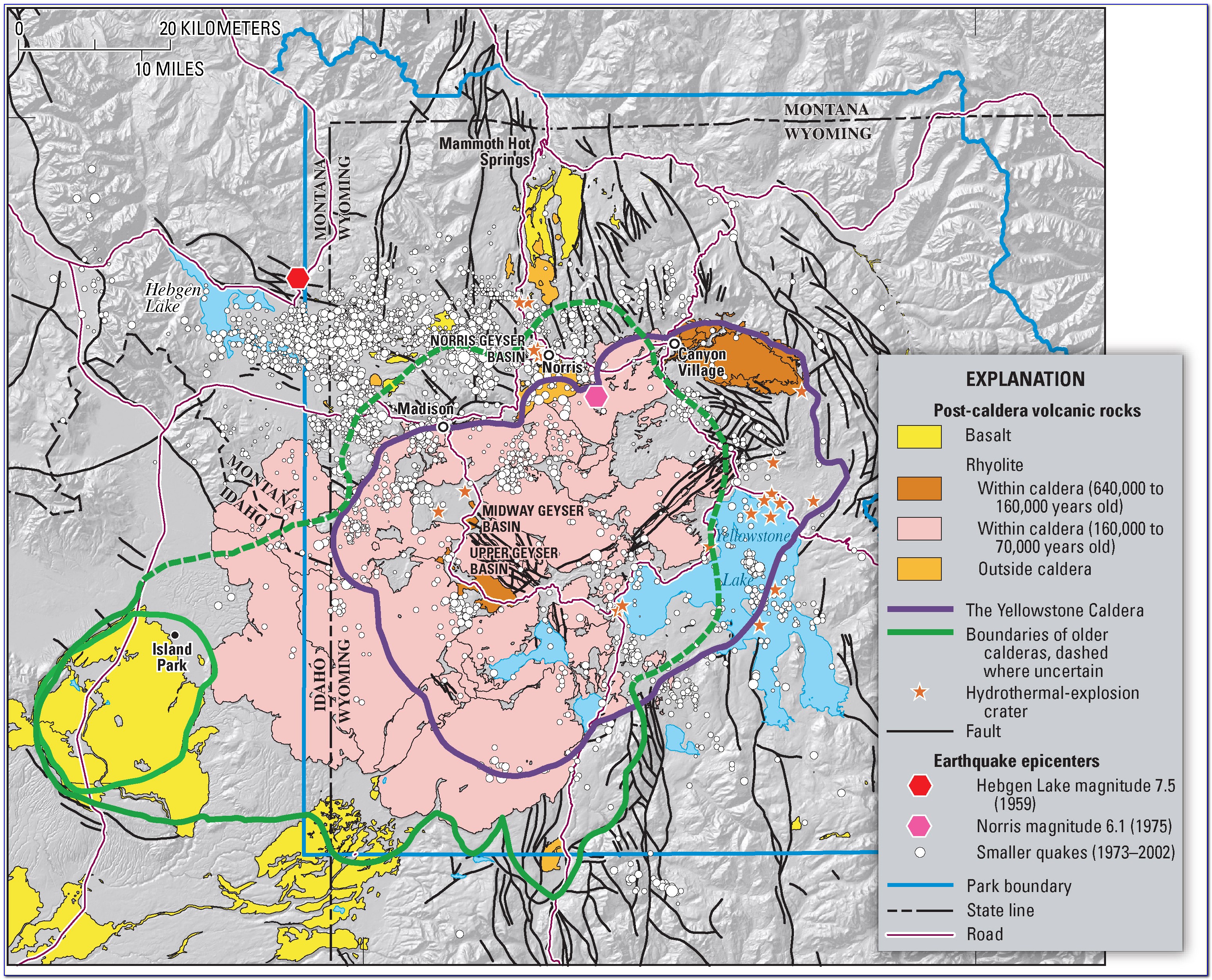 Map Of Damage If Yellowstone Erupts