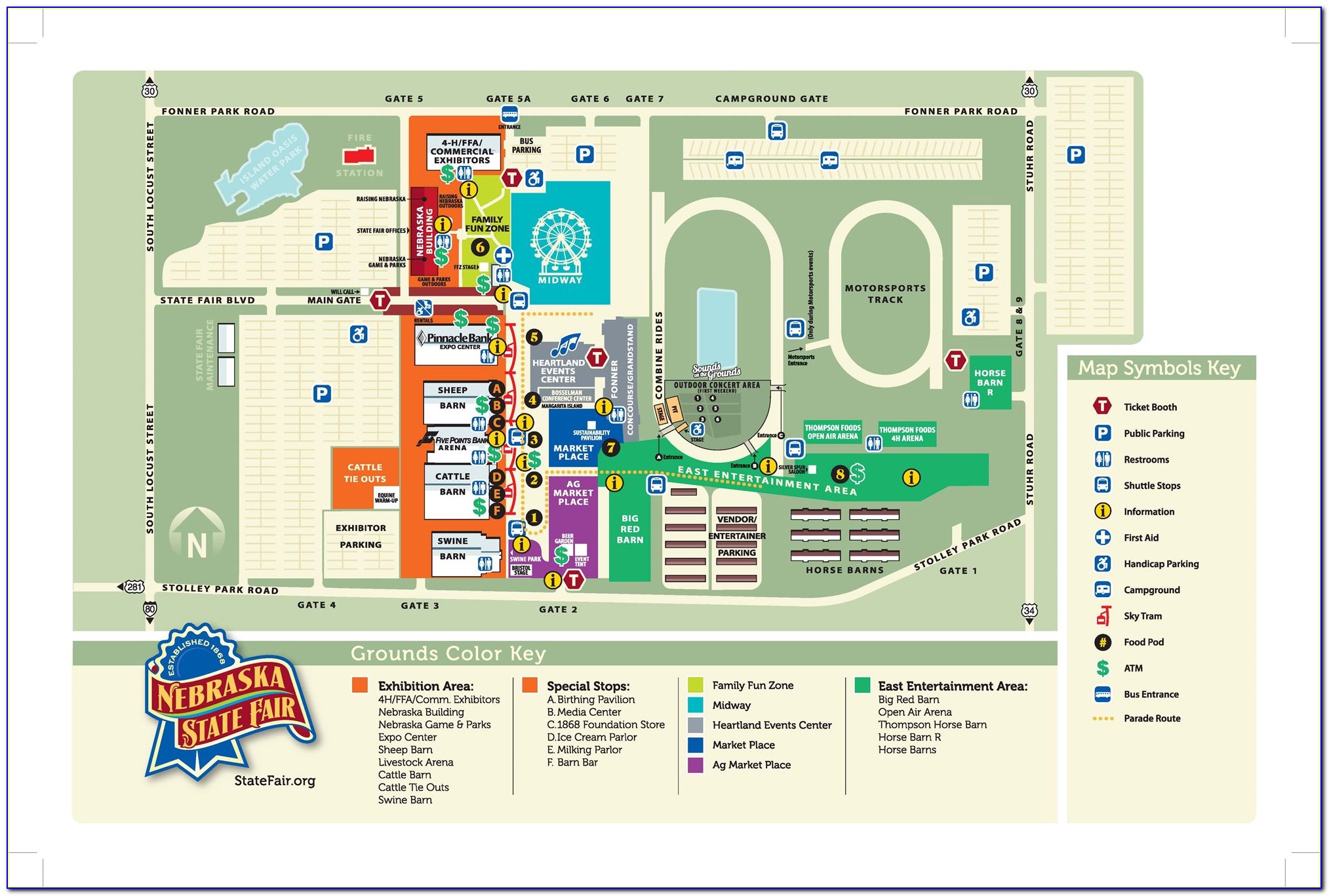 Map Of Iowa State Fairgrounds 2019