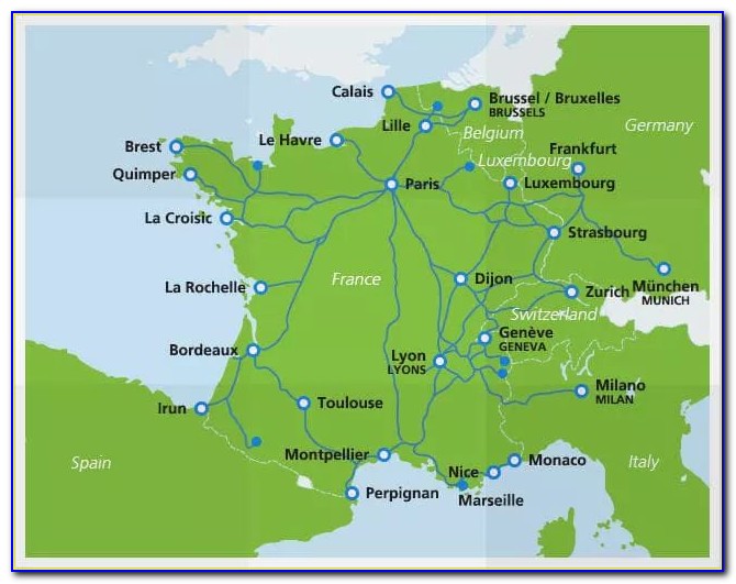 Map Tgv France Network