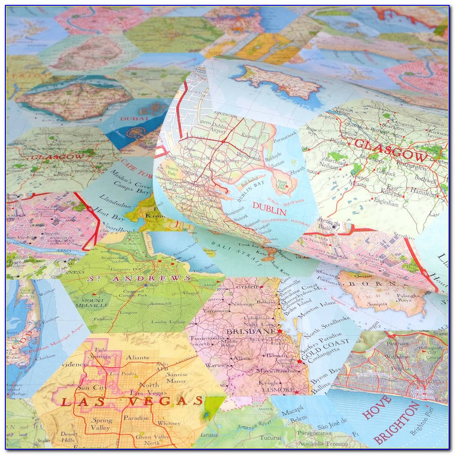Map Wrapping Paper Amazon