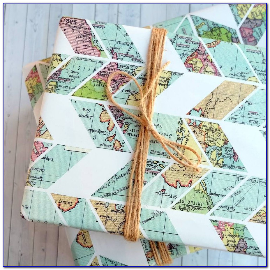 Map Wrapping Paper Hobby Lobby