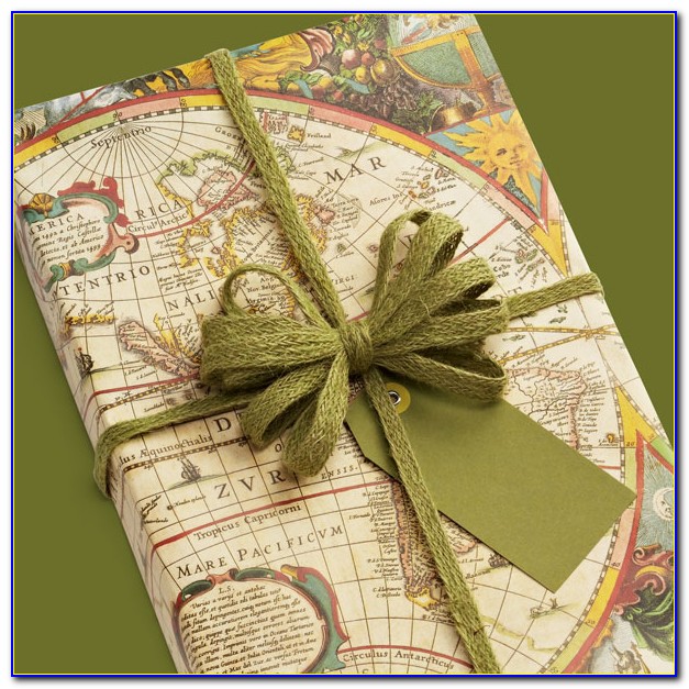 Map Wrapping Paper Paperchase