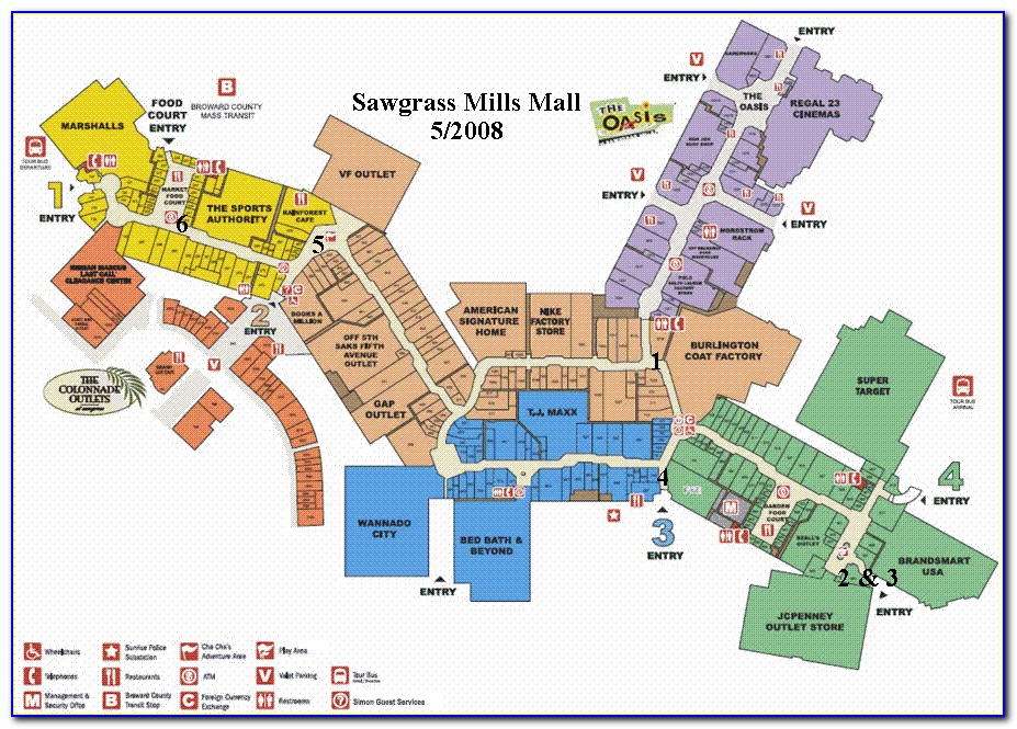 Mapa Christiana Mall