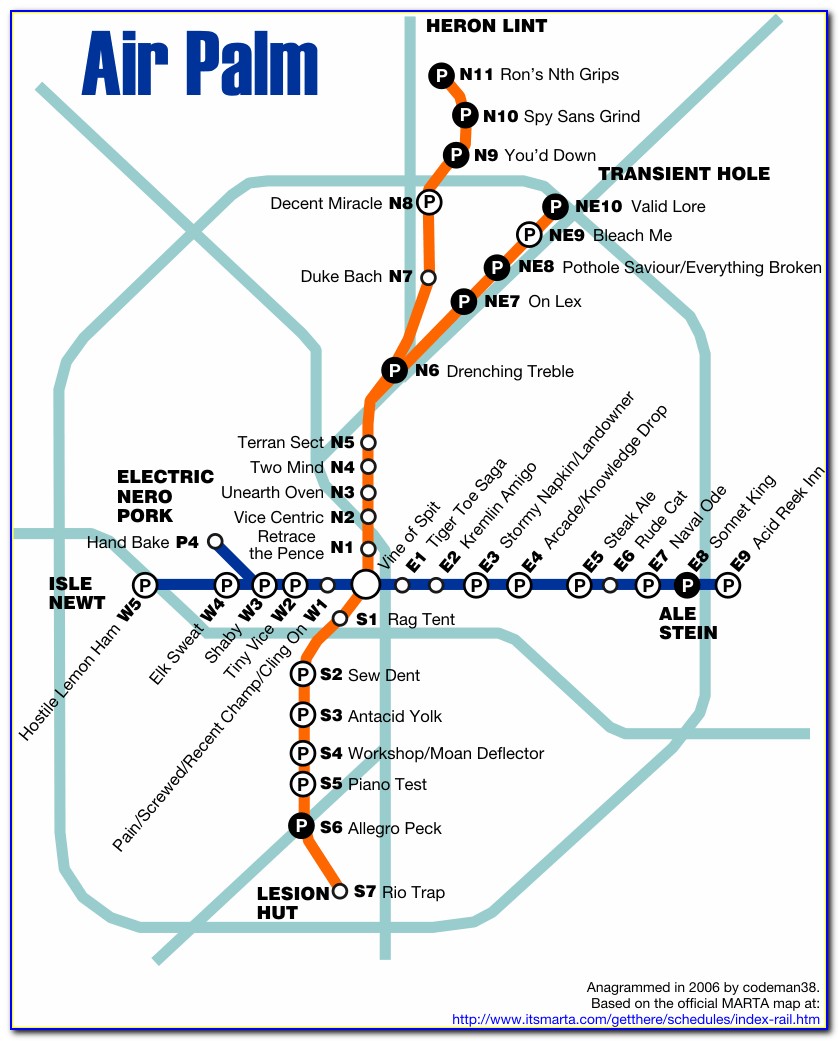 Marta Bus Map 125