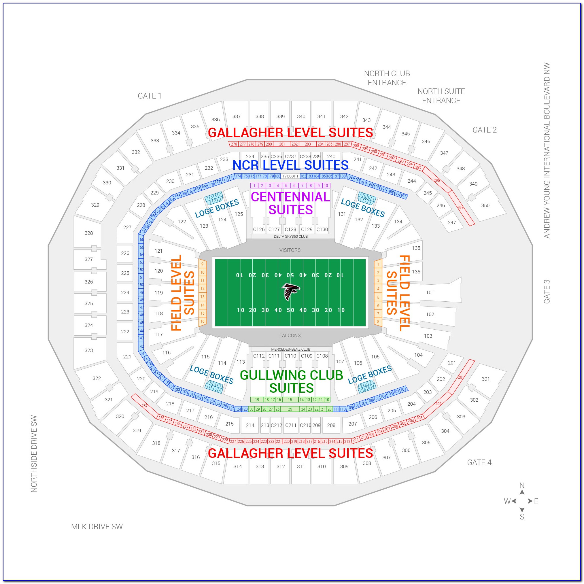 Mercedes Benz Stadium Seating Chart Concert