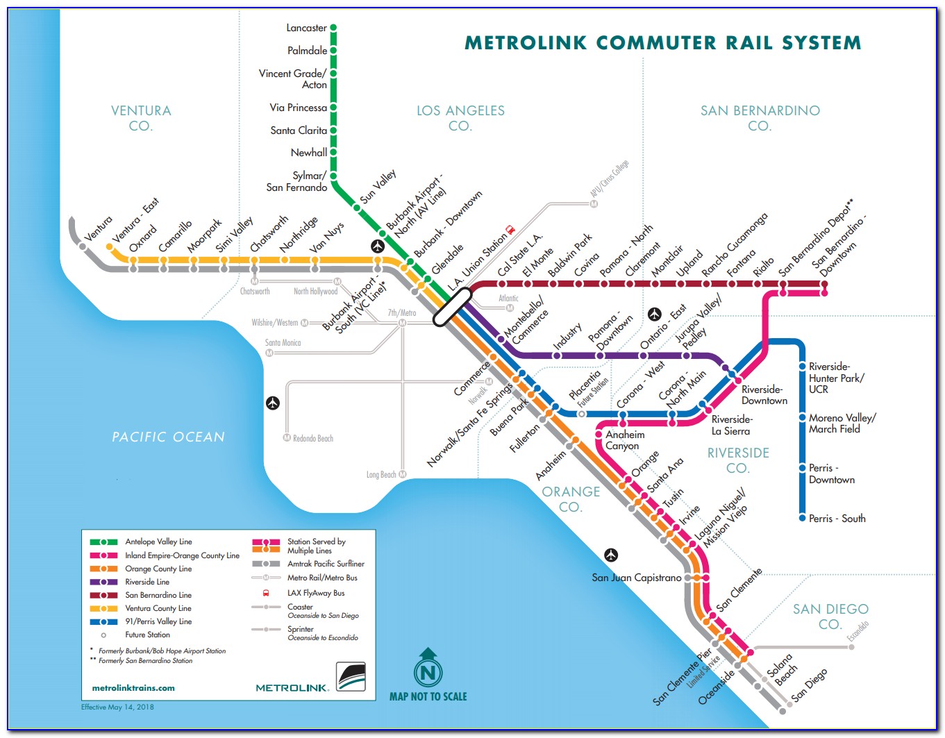Metrolink Map Los Angeles Ca