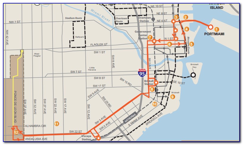 Metromover Miami Beach Map