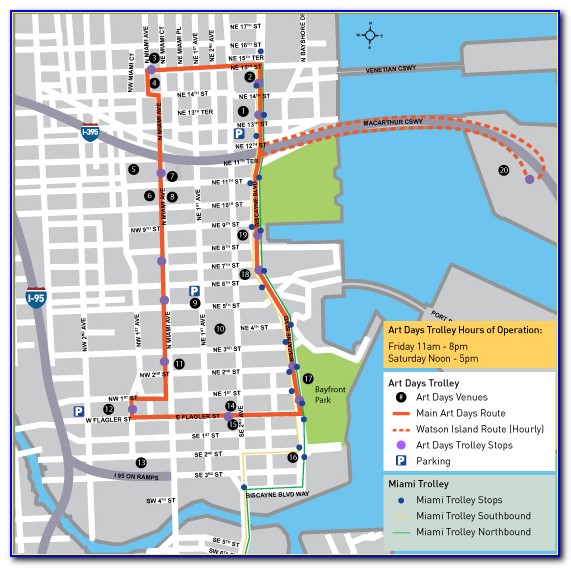 Metromover Miami Mapa