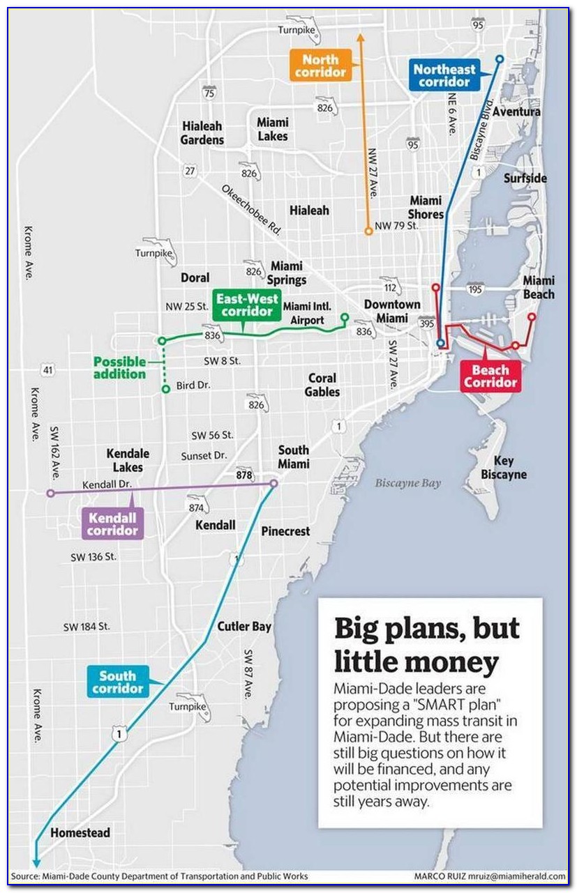 Miami Dade School Bus Routes Map