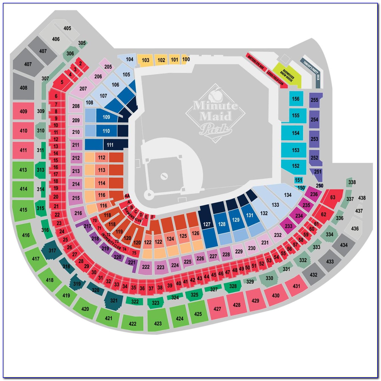 Minute Maid Park Interactive Seating Map