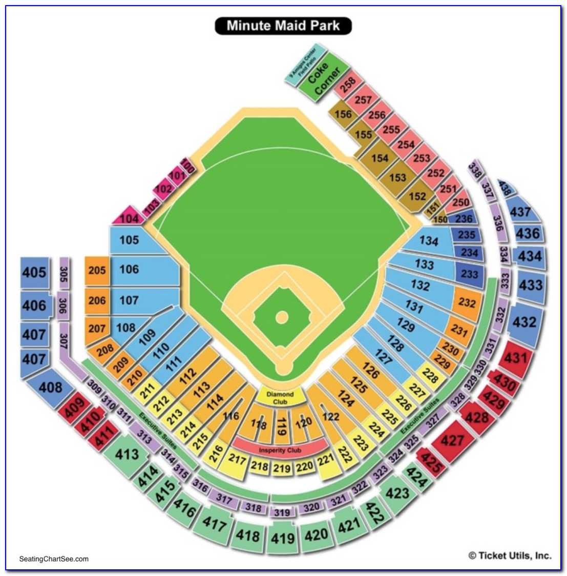 Minute Maid Park Seating Map Concert