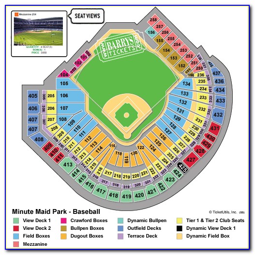 Minute Maid Park Seating Map View
