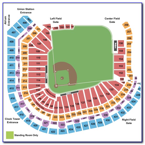 Minute Maid Park Section Map