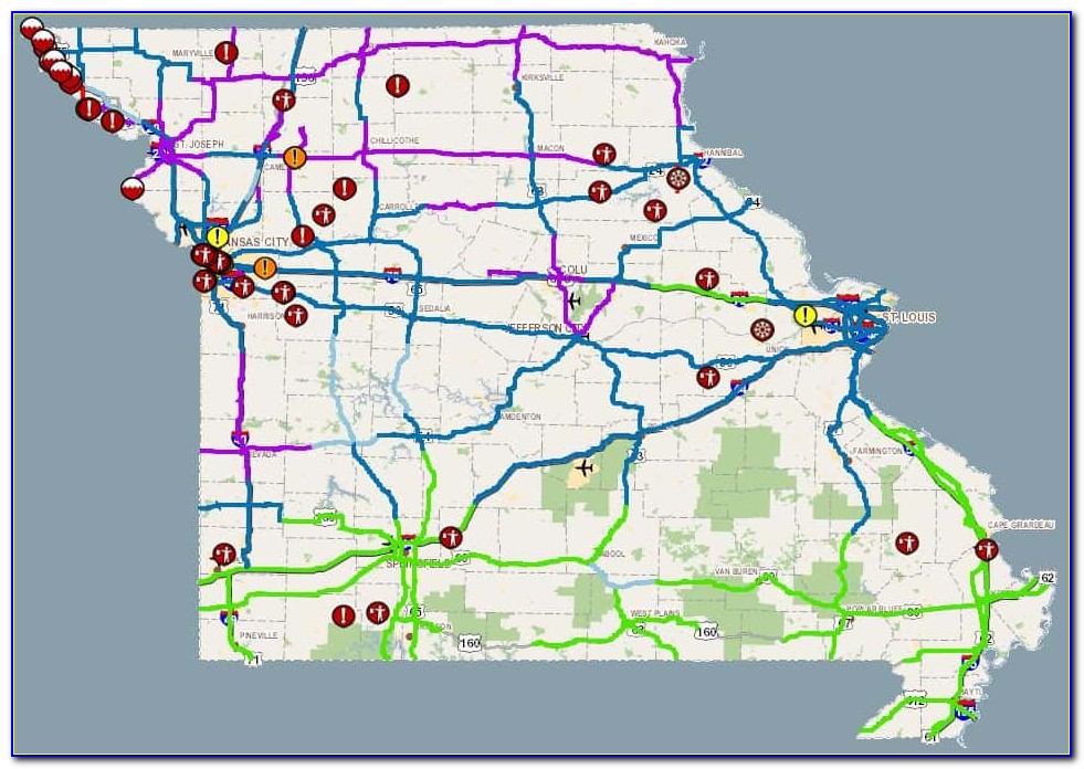 Modot Road Conditions Map App