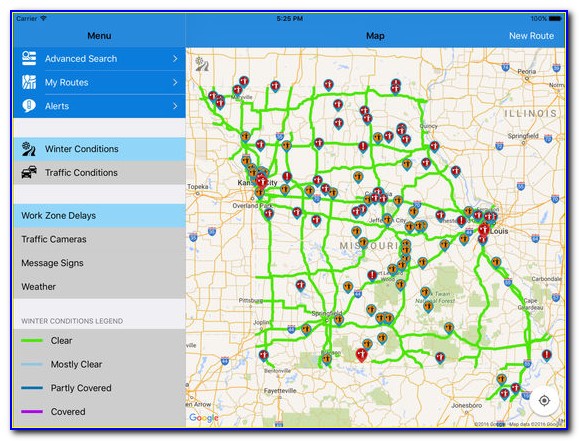 Modot Road Conditions Map Columbia Mo