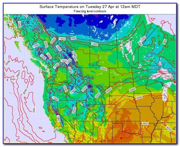 Montana Weather Forecast Map