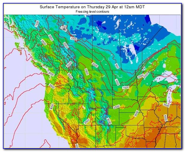 Montana Weather Map Temperature