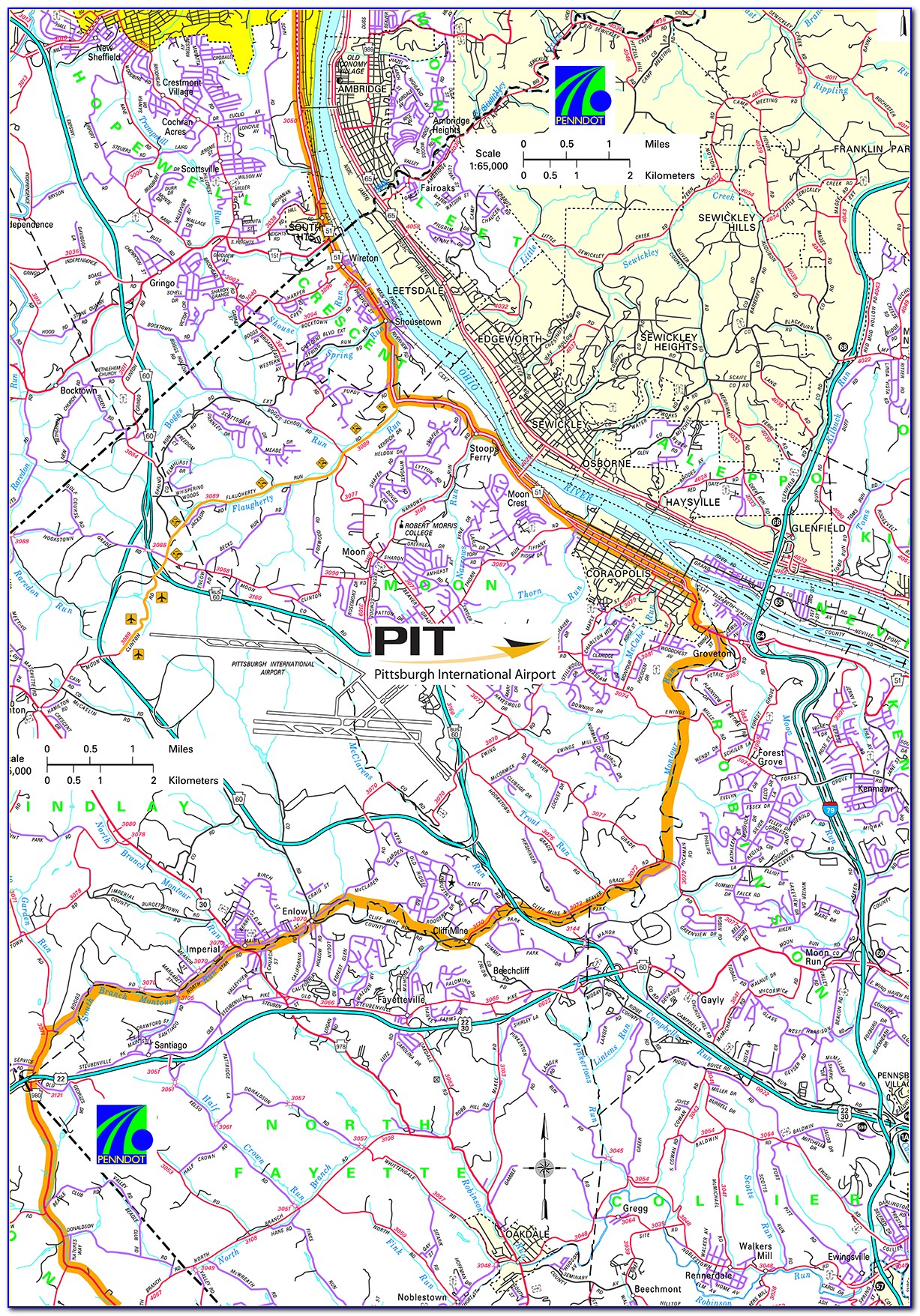 Montour Preserve Trail Map