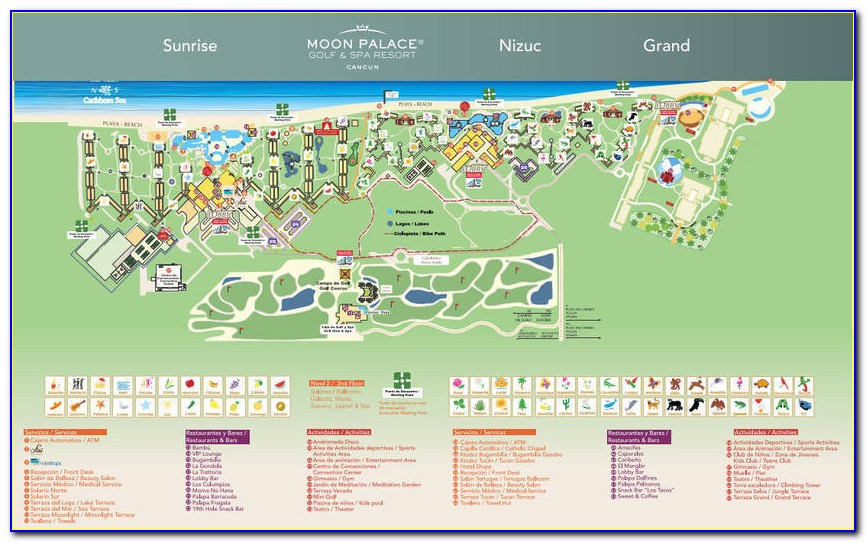 Moon Palace Cancun Map 2020