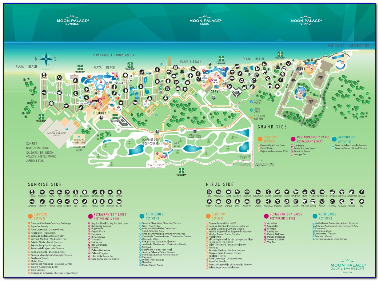 Moon Palace Cancun Mapa