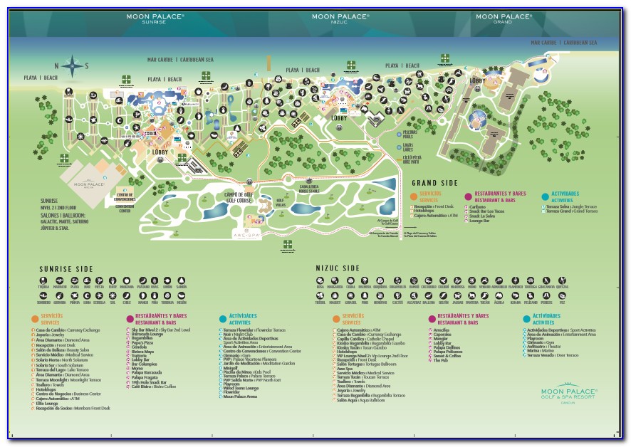 Moon Palace Cancun Resort Map Pdf