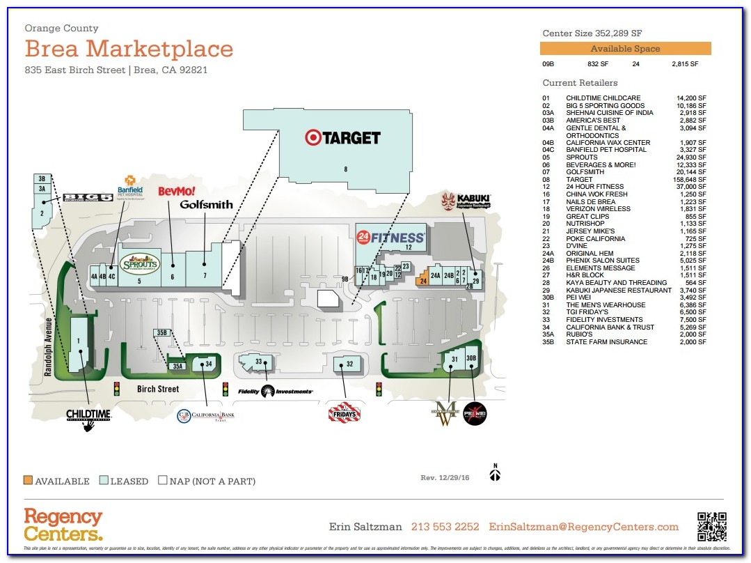 Morphe Brea Mall Map