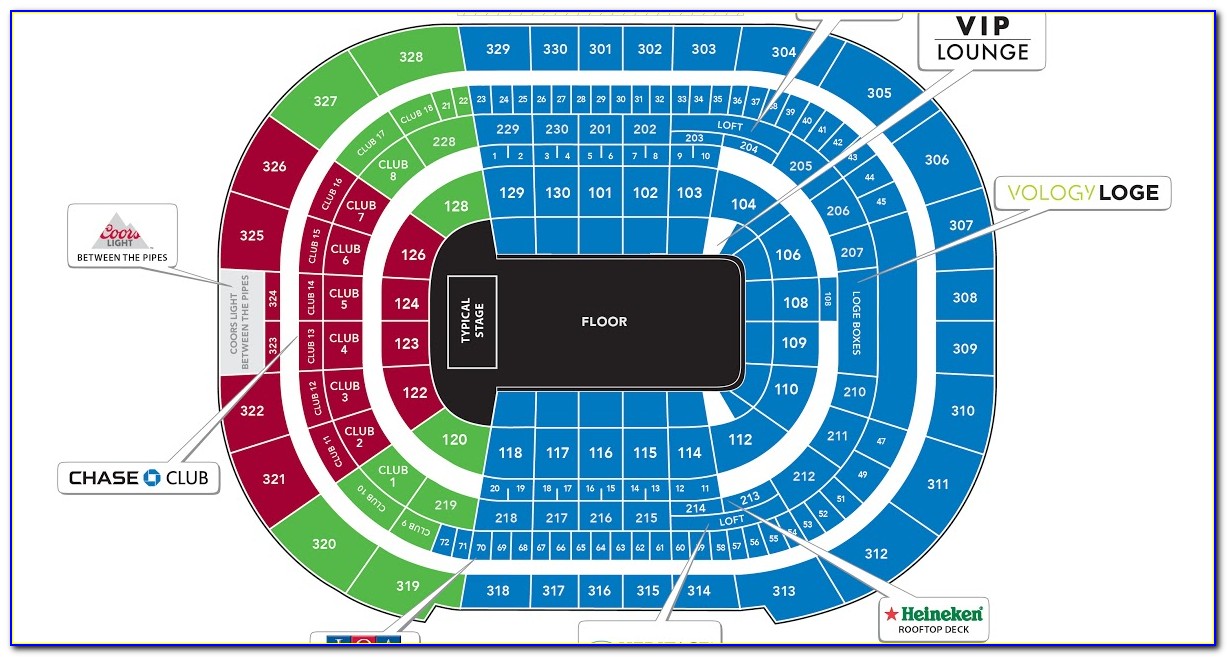 Msg Rangers Seating Map