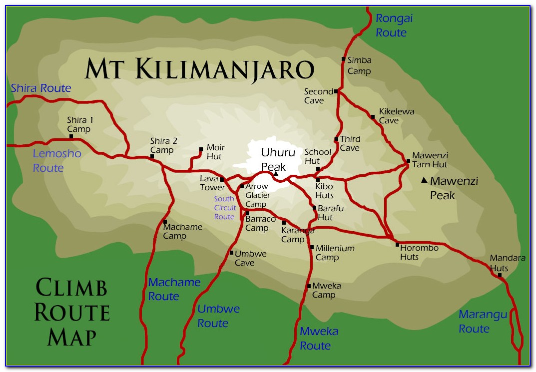 Mt Kilimanjaro Map Location
