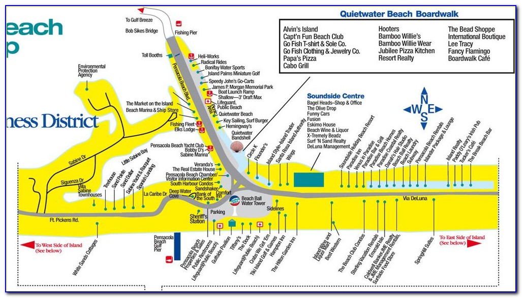 Myrtle Beach Boardwalk Map