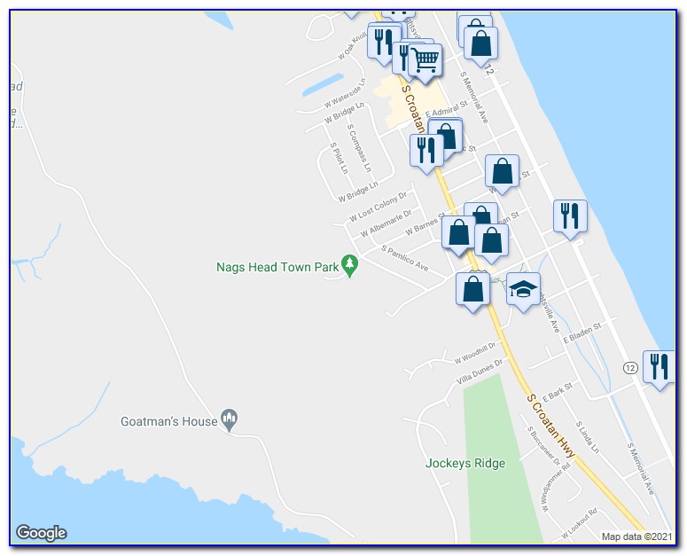 Nags Head Nc Public Beach Access Map
