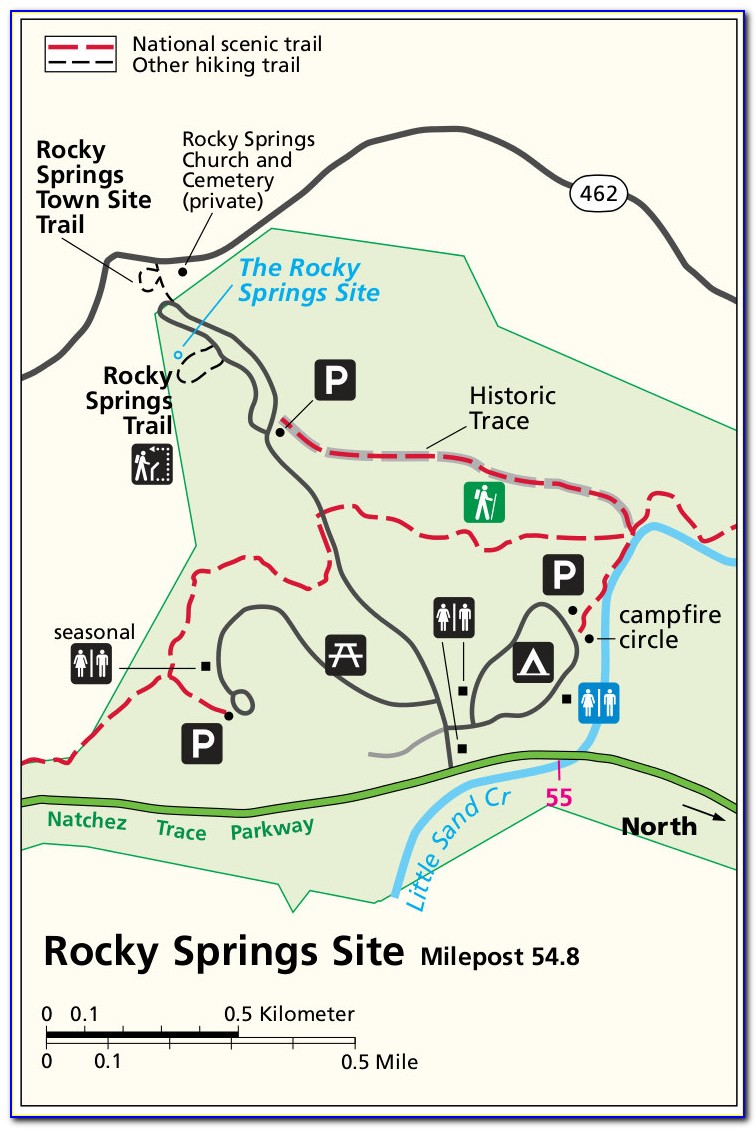 Natchez Trace Map Cycling