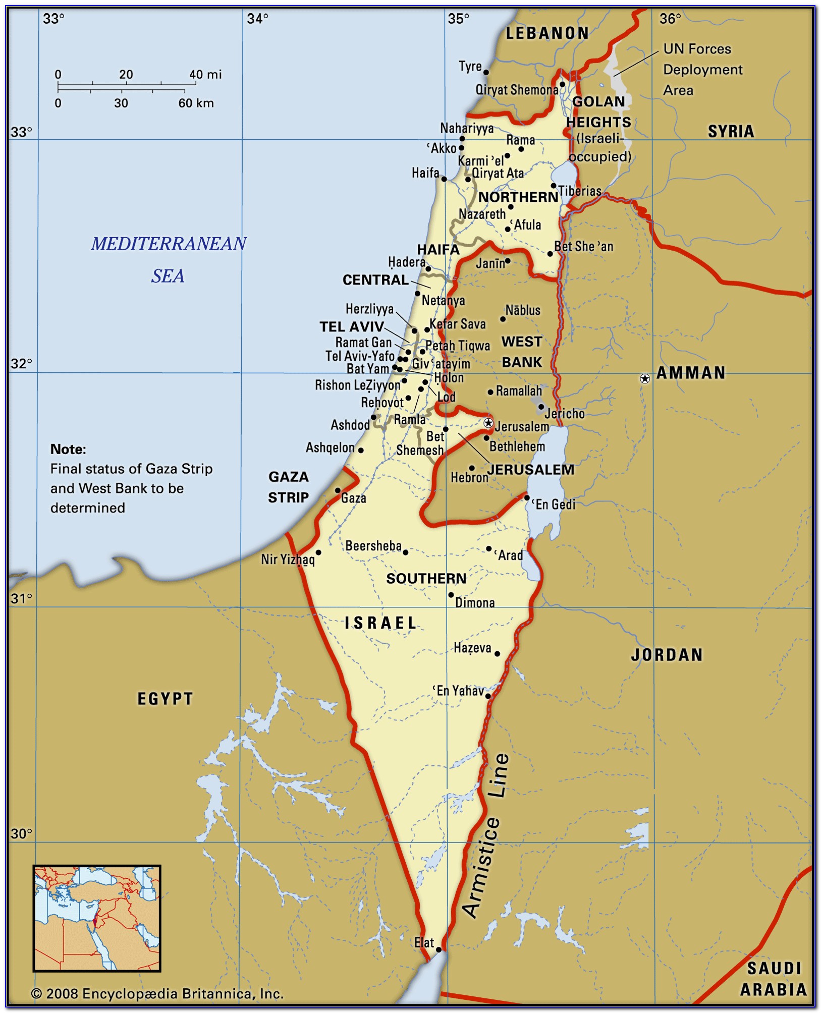 Negev Desert Map Location