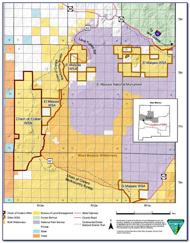 New Mexico Blm District Map